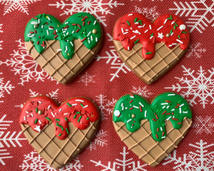 Christmas heart cones