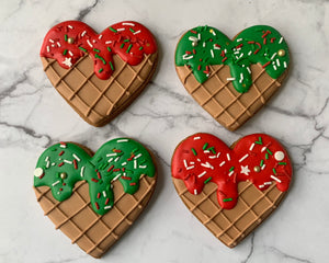 Christmas heart cones