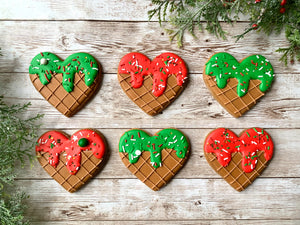 Christmas heart cones