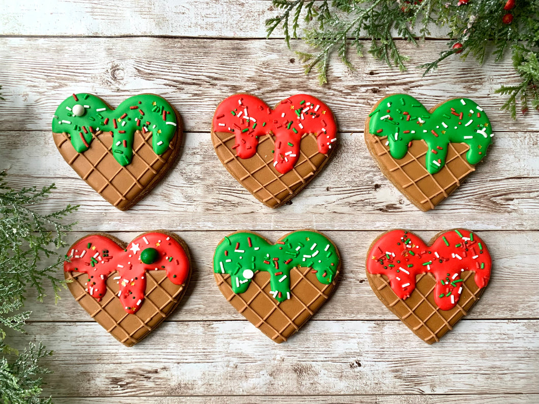 Christmas heart cones